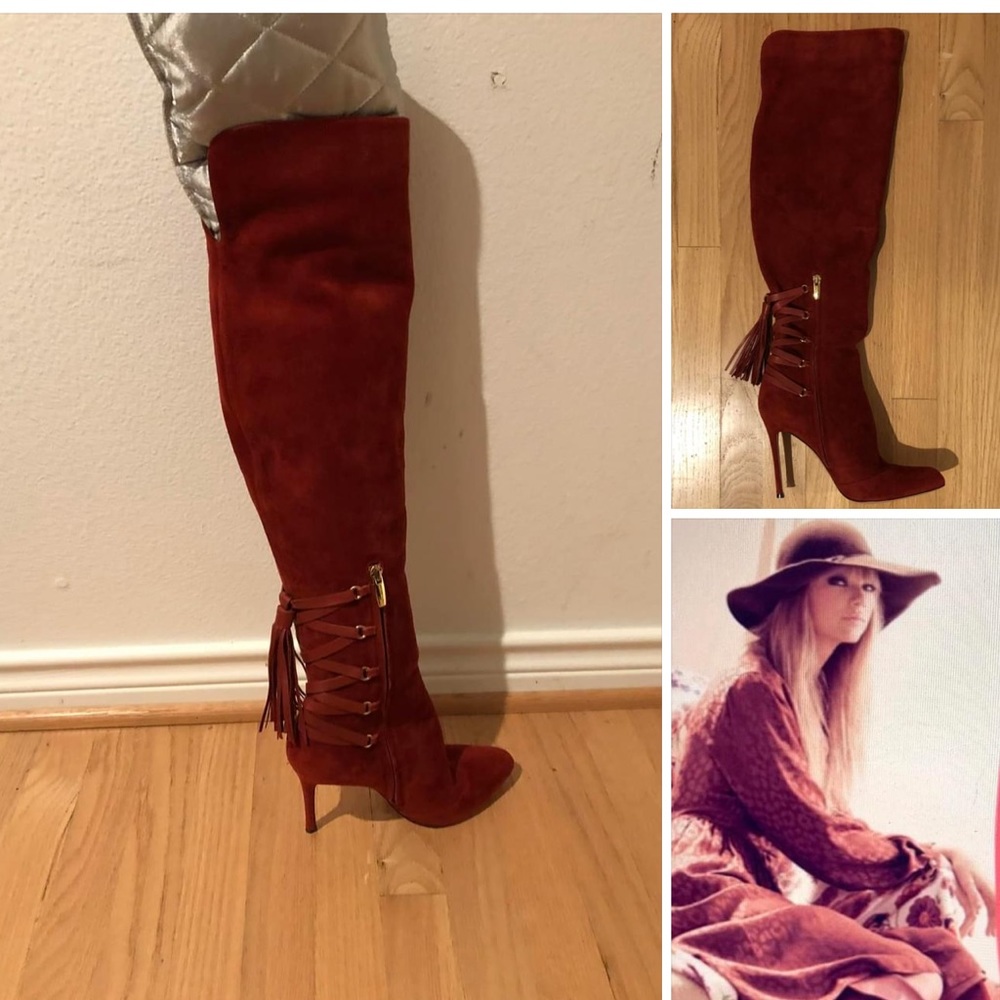 NEW IN BOX!  ABSOLUTELY STUNNING SUEDE GIANVITO ROSSI OVER THE KNEE BOOTS